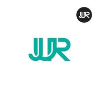 Letter JUR Monogram Logo Design vector
