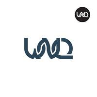 letra wnq monograma logo diseño vector