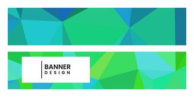 set of banners with abstract vibrant colorful background with triangles vector