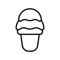ice cream icon vector design template simple and clean