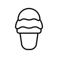 ice cream icon vector design template simple and clean