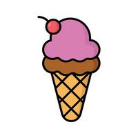 ice cream icon vector design template simple and clean