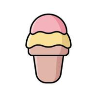 ice cream icon vector design template simple and clean