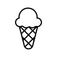 ice cream icon vector design template simple and clean