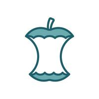 manzana Fruta icono vector diseño modelo sencillo y limpiar