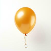 AI generated Balloon on White Background. Decoration, Party, Birthday photo