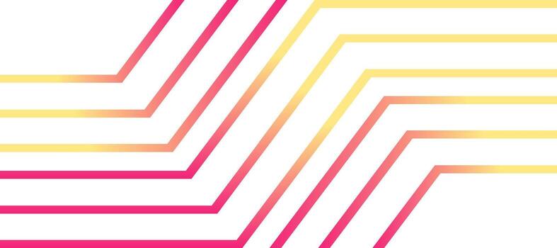 techno zigzag lines geometric orange gradient design background vector