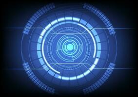 Abstract technology background with blue Hi-tech communication concept vector