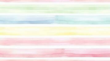 AI generated Watercolor simple pastel tones lines on white background photo