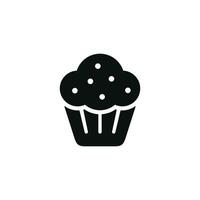 Muffin icon isolated on white background vector