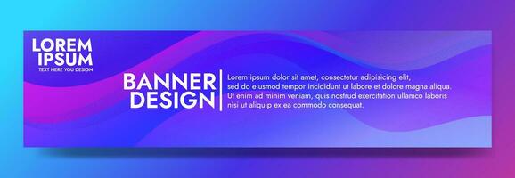 Abstract  purple blue Liquid Banner Template. Modern  background design. gradient color. Dynamic Waves. Fluid shapes composition.  Fit for banners vector