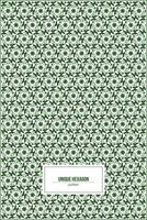 creative pattern of unique green hexagon shape vector