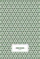 creative pattern of unique green hexagon shape vector