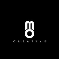 MO Letter Initial Logo Design Template Vector Illustration