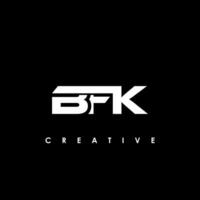 BFK Letter Initial Logo Design Template Vector Illustration