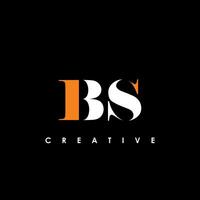 BS Letter Initial Logo Design Template Vector Illustration