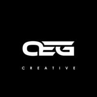 OEG Letter Initial Logo Design Template Vector Illustration