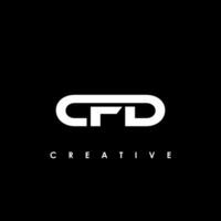 CFD Letter Initial Logo Design Template Vector Illustration