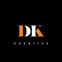 DK Letter Initial Logo Design Template Vector Illustration