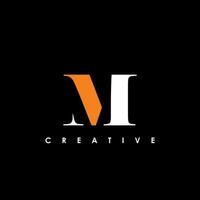M Letter Initial Logo Design Template Vector Illustration