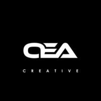 oea letra inicial logo diseño modelo vector ilustración