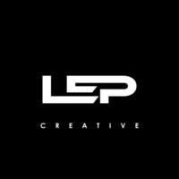 LEP Letter Initial Logo Design Template Vector Illustration