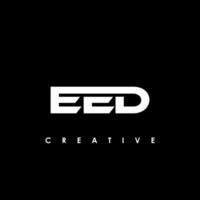 EED Letter Initial Logo Design Template Vector Illustration