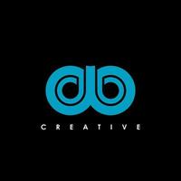 DB Letter Initial Logo Design Template Vector Illustration