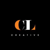 cl letra inicial logo diseño modelo vector ilustración