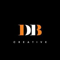 DB Letter Initial Logo Design Template Vector Illustration