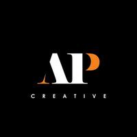 AP Letter Initial Logo Design Template Vector Illustration