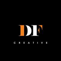 DF Letter Initial Logo Design Template Vector Illustration