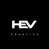 HEV Letter Initial Logo Design Template Vector Illustration