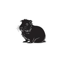 Guinea pig vector illustration on white background.