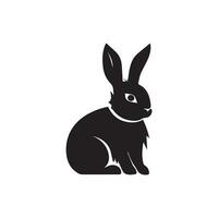Rabbit icon isolated on white background. Vector illustration.