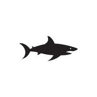 Shark icon isolated on white background. Vector illustration.