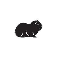 Guinea pig vector illustration on white background.