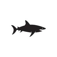 Shark icon on white background. Vector illustration design.