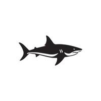 tiburón icono en blanco antecedentes. vector ilustración diseño.