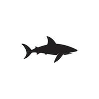 Shark icon isolated on white background. Vector illustration.