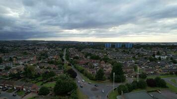 Aerial Footage of North Luton City of England United Kingdom video