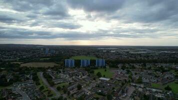 Aerial Footage of North Luton City of England United Kingdom video