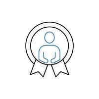 Ambassador concept line icon. Simple element illustration. Ambassador concept outline symbol design. vector