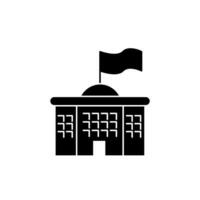 government concept line icon. Simple element illustration. government concept outline symbol design. vector