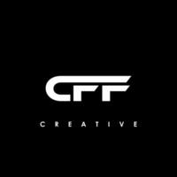 cff letra inicial logo diseño modelo vector ilustración