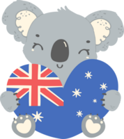 fofa Austrália dia coala png