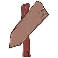 Wood Cartoon Illustration vector