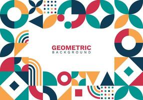 geometric background with abstract shapes vector