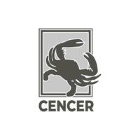 zodiac vector illustration cencer sign