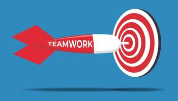 illustration design of success teamwork vector